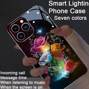 Smart Lighting Phone Case with Colorful Design for Iphone 15 Pro Max